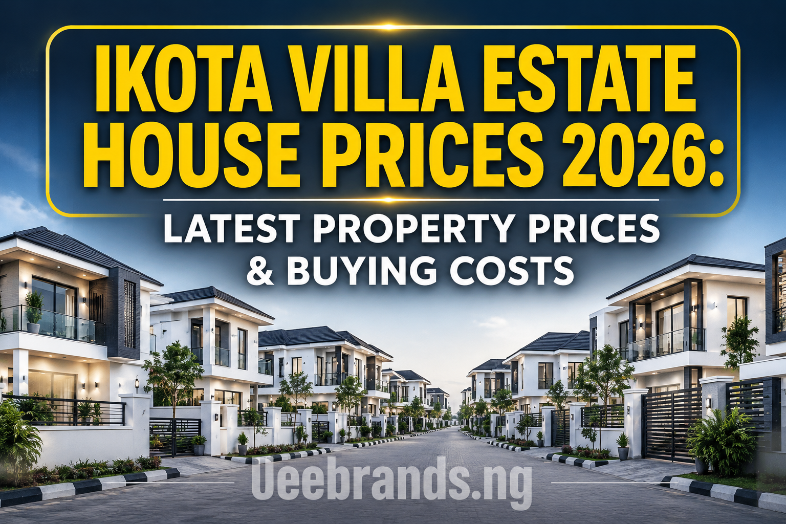 Ikota Villa Estate House Prices